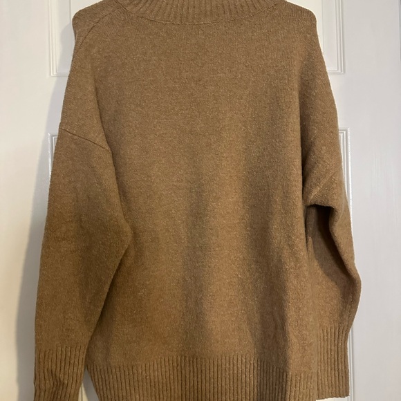 Daily Ritual Women's Camel Turtle Neck Sweater - Picture 3 of 4